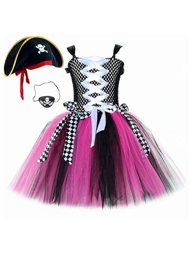 Loodgao Mädchen Piraten Kostüm Gothic Schnürkleid mit Trägern Tutu Rock Mesh Partykleid mit Kostümzubehöre Kinder Halloween Cosplay Outfits Typ B 92-98 Loodgao Mädchen Piraten Kostüm Gothic Schnürkleid mit Trägern Tutu Rock Mesh Partykleid mit Kostümzubehöre Kinder Halloween Cosplay Outfits Typ B 92-98 von Loodgao