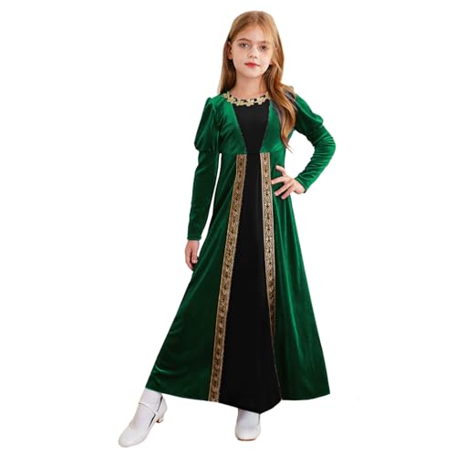 Loodgao Mädchen Viktorianisches Kleid Zauberer Rollenspiel Uniformen Langarm Tunika Maxi Lang Abendkleider Cocktailkleider Festzug Outfits Grün 110-116 Loodgao Mädchen Viktorianisches Kleid Zauberer Rollenspiel Uniformen Langarm Tunika Maxi Lang Abendkleider Cocktailkleider Festzug Outfits Grün 110-116 von Loodgao
