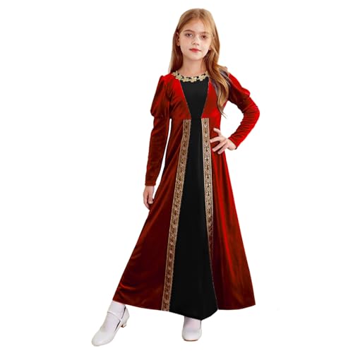 Loodgao Mädchen Viktorianisches Kleid Zauberer Rollenspiel Uniformen Langarm Tunika Maxi Lang Abendkleider Cocktailkleider Festzug Outfits Rot 146-152 Loodgao Mädchen Viktorianisches Kleid Zauberer Rollenspiel Uniformen Langarm Tunika Maxi Lang Abendkleider Cocktailkleider Festzug Outfits Rot 146-152 von Loodgao