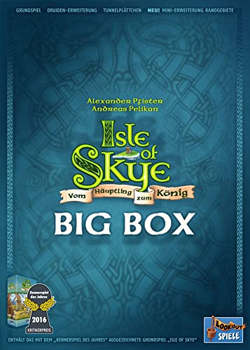 Lookout | Isle of Skye Big Box | Grundspiel + Erweiterungen | Kennerspiel | Legespiel | 2-5 Spieler | Ab 12+ Jahren | 90 Minuten | Deutsch von Lookout