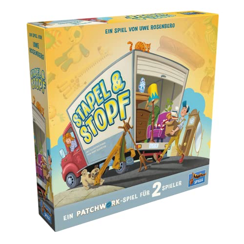 Lookout | Stapel & Stopf – Ein Patchwork Spiel | Familienspiel | Legespiel | 2 Spieler | Ab 6+ Jahren | 20 Minuten | Deutsch von Lookout