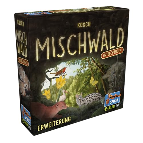 Lookout, Mischwald – Entdeckungen, Erweiterung, Familienspiel, Kartenspiel, 1-5 Spieler, ab 10+ Jahren, 60 Minuten, Deutsch von Lookout