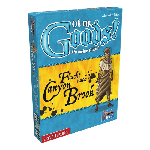 Lookout, Oh My Goods! Du Meine Güter! – Flucht nach Canyon Brook, Erweiterung, Familienspiel, Kartenspiel, 1-4 Spieler, Ab 10+ Jahren, 45 Minuten, Deutsch von Lookout
