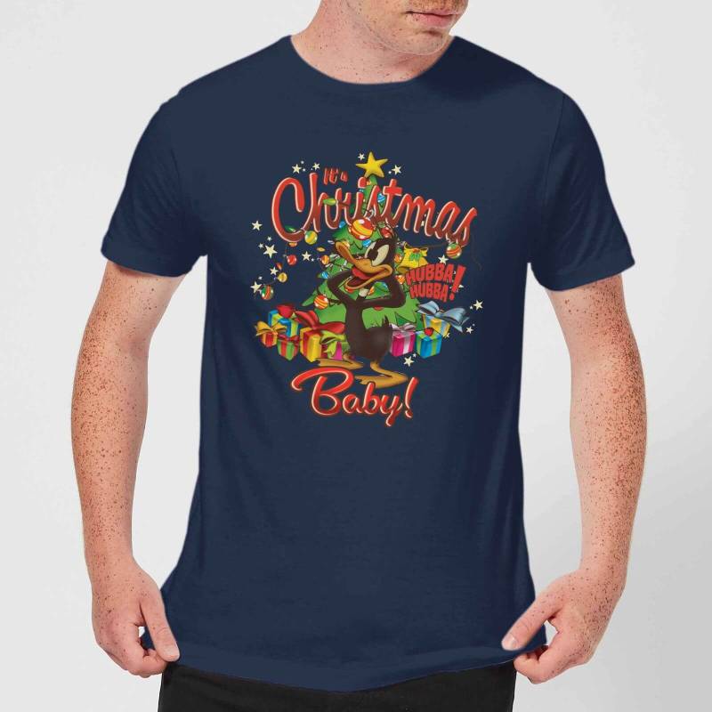 Looney Tunes Its Christmas Baby Herren Christmas T-Shirt - Navy Blau - M von Looney Tunes