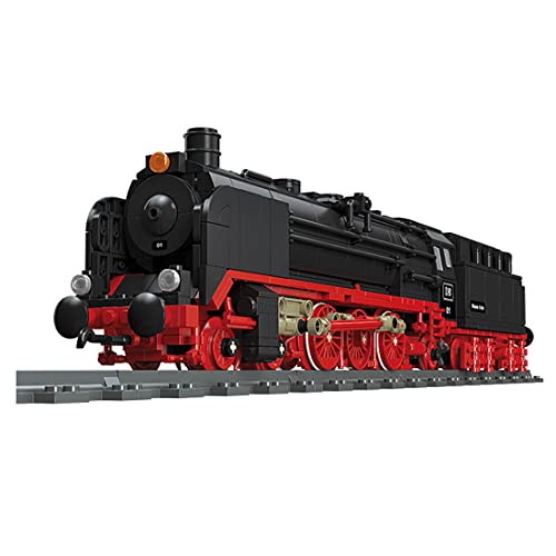 LootPop Bausatz für eine Dampflokomotive – Klassisches Retro-Modell mit über 1173 Teilen, inklusive Gleisen & Kleinteilen, perfekt als DIY-Projekt oder statisches Display von LootPop