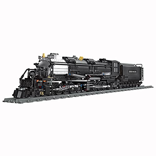 LootPop Bausatz für eine Dampflokomotive – Klassisches Retro-Modell mit über 1608 Teilen, inklusive Gleisen & Kleinteilen, perfekt als DIY-Projekt oder statisches Display von LootPop