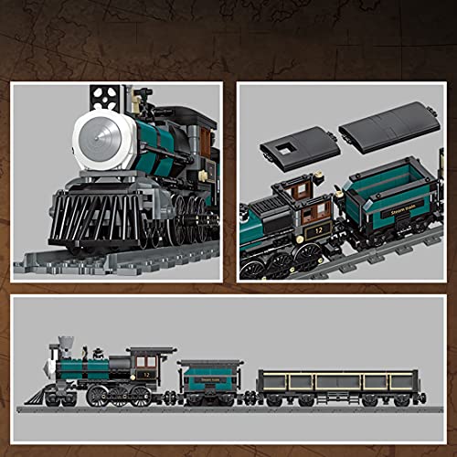 LootPop Bausatz für eine Dampflokomotive – Klassisches Retro-Modell mit über 560 Teilen, inklusive Gleisen & Kleinteilen, perfekt als DIY-Projekt oder statisches Display LootPop Bausatz für eine Dampflokomotive – Klassisches Retro-Modell mit über 560 Teilen, inklusive Gleisen & Kleinteilen, perfekt als DIY-Projekt oder statisches Display von LootPop