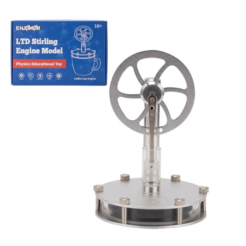 LootPop DIY Zusammenbau LTD Stirling-Motor-Kit Magnetische Einzelgelenkstruktur Niedertemperatur Stirling-Motor-Modell STEM Bildungs-Thermodynamik-Wissenschaftsspielzeug (Kit-Version) von LootPop