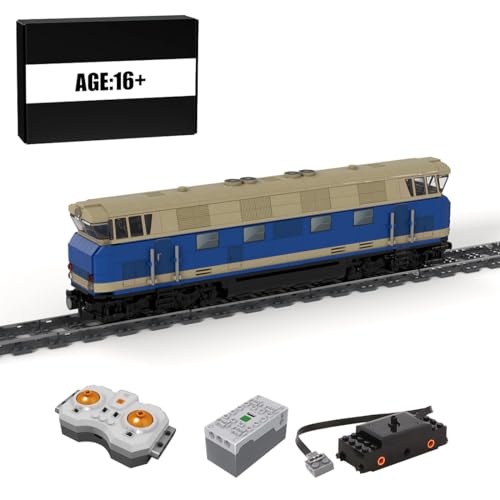LootPop Elektrischer Modellbahn-Bausatz, MOC-71355 BR118 Deutsche Staatsbahn Zugmodell Bausteine Set Kreatives Ornament (Dynamische Version/970PCS) von LootPop