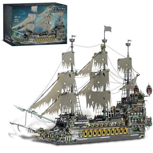 LootPop Geisterschiff Klemmbaustein-Set – 5865 Teile DIY Piratenschiff mit Segeln, Kanonen, goldenen Spinnen & Steuerrad – Großes Mittelaltermodell für Erwachsene & Vatertagsgeschenk LootPop Geisterschiff Klemmbaustein-Set – 5865 Teile DIY Piratenschiff mit Segeln, Kanonen, goldenen Spinnen & Steuerrad – Großes Mittelaltermodell für Erwachsene & Vatertagsgeschenk von LootPop