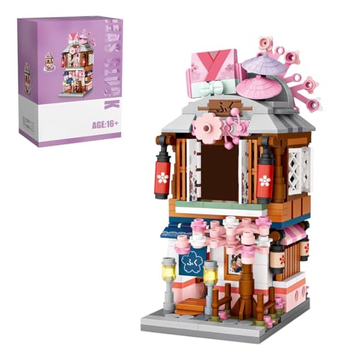 LootPop Japanisches Straßenszenen-Bausteinset – Kimono-Laden aus der MOC-Anime-stiligen, kreativen Japanischen-Straßenszenen-Reihe mit granularen Bausteinen, 418 Teile LootPop Japanisches Straßenszenen-Bausteinset – Kimono-Laden aus der MOC-Anime-stiligen, kreativen Japanischen-Straßenszenen-Reihe mit granularen Bausteinen, 418 Teile von LootPop