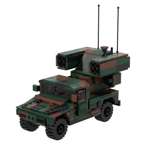 LootPop Militärische Tarnfarben-Raketenfahrzeug Bausteinmodell, 438-teiliger Bausatz eines ungebauten Militärfahrzeugs, Passend für WWII-Soldatenkonvois, Für Erwachsene, Dekor & Vatertagsgeschenk LootPop Militärische Tarnfarben-Raketenfahrzeug Bausteinmodell, 438-teiliger Bausatz eines ungebauten Militärfahrzeugs, Passend für WWII-Soldatenkonvois, Für Erwachsene, Dekor & Vatertagsgeschenk von LootPop