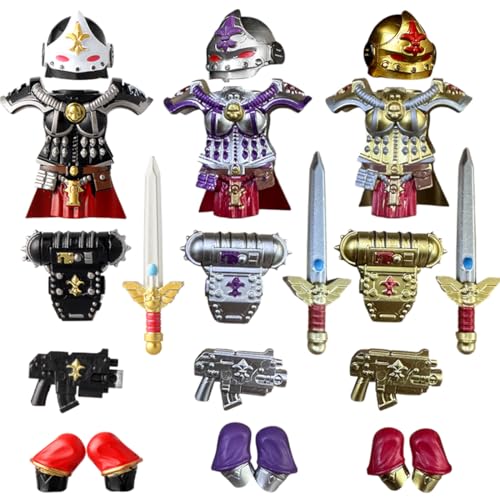 LootPop Mini-Ritterwaffenzubehör, Futuristisches Nonnenrüstungs- und Waffenset, einschließlich DREI Sets weiblicher Rüstungen und Waffen, Kompatibel mit großen Marken, 18Teile LootPop Mini-Ritterwaffenzubehör, Futuristisches Nonnenrüstungs- und Waffenset, einschließlich DREI Sets weiblicher Rüstungen und Waffen, Kompatibel mit großen Marken, 18Teile von LootPop