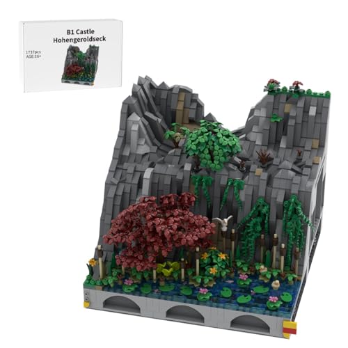 LootPop Mittelalterliche Burg Klemmbausteine Bausatz, MOC-207811 B1 Burg Hohengeroldseck - Landschaftsbaustein-Set für MOC-207737 Burg Hohengeroldseck (1737 Teile) von LootPop