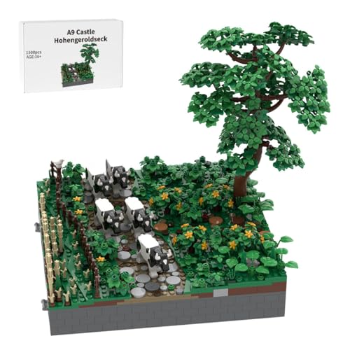 LootPop Mittelalterliche Burg Klemmbausteine Bausatz, MOC-208008 A9 Burg Hohengeroldseck - Landschaft für MOC-207737 Burg Hohengeroldseck (1508STÜCK) von LootPop