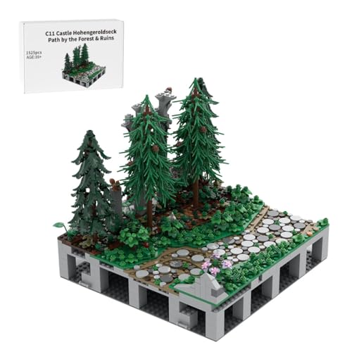 LootPop Mittelalterliche Burg Klemmbausteine Bausatz, MOC-208076 C11 Burg Hohengeroldseck - Weg durch die Waldruine Baustein-Set für MOC-207737 Burg Hohengeroldseck (1525Teile) von LootPop