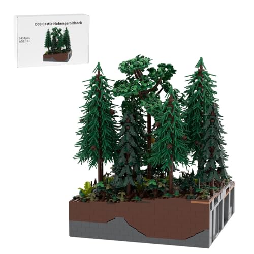 LootPop Mittelalterliche Burg Klemmbausteine Bausatz, MOC-208083 D9 Burg Hohengeroldseck - Waldbaustein-Set für MOC-207737 Burg Hohengeroldseck (3431 Teile) von LootPop