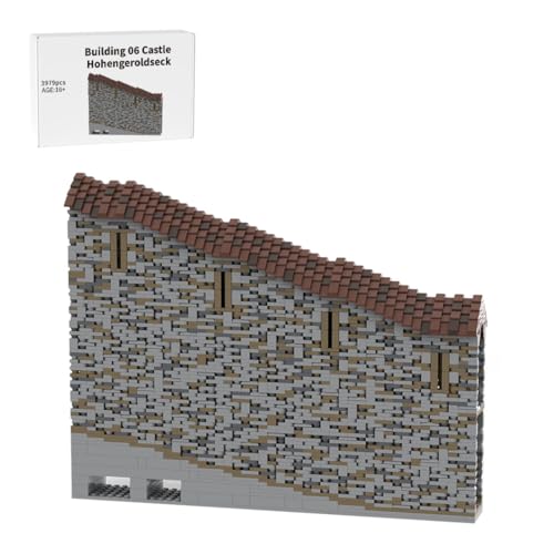 LootPop Mittelalterliche Burg Klemmbausteine Bausatz, MOC-208136 Gebäude 06 Burg Hohengeroldseck – Burgmauer-Baustein-Set für MOC-207737 Burg Hohengeroldseck (3979Teile) von LootPop