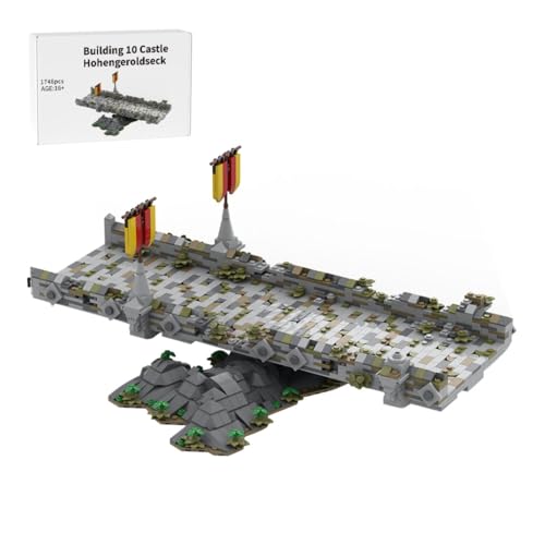 LootPop Mittelalterliche Burg Klemmbausteine Bausatz, MOC-208146 Gebäude 10 Burg Hohengeroldseck – Verfallene Brücke Bausteine Set für MOC-207737 Burg Hohengeroldseck (1746Teile) von LootPop