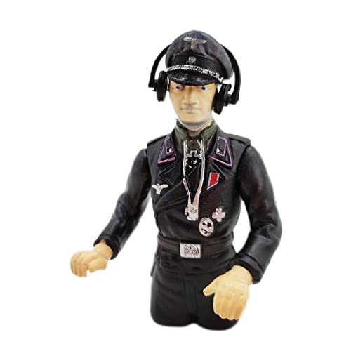 LootPop RC Panzer Soldat Figur im Maßstab 1:16 – Handbemaltes Militärmodell, Panzer-Upgrade-Zubehör, Soldat mit großer Krempe von LootPop