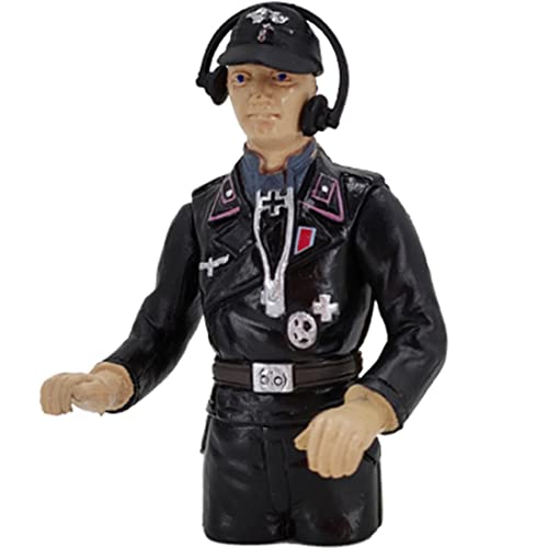 LootPop RC Panzer Soldat Figur im Maßstab 1:16 – Handbemaltes Militärmodell, Panzer-Upgrade-Zubehör, Soldat mit kleiner Krempe von LootPop