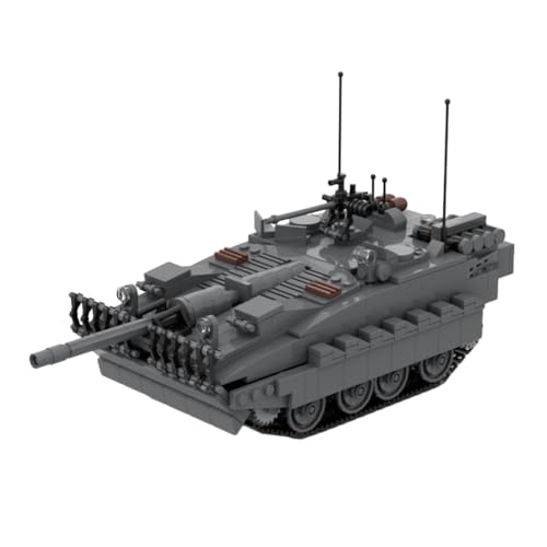 LootPop Revell Modellbausatz Panzer 666PCS - STRV-103B Panzer – Militärischer Modellbausatz aus Bausteinen - EIN Militärkettenpanzer mit Einer Kanone und Einer Maschinengewehr von LootPop