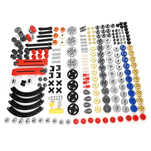 LootPop Technik Ersatzteile Set-DIY Lernspielzeug – Zersetzte Teile des Differentials und Getriebes 244 Teile – Kompatibel mit Standard-Bausteinen – Maßgeschneiderte in Box verpackte Gegenstände von LootPop