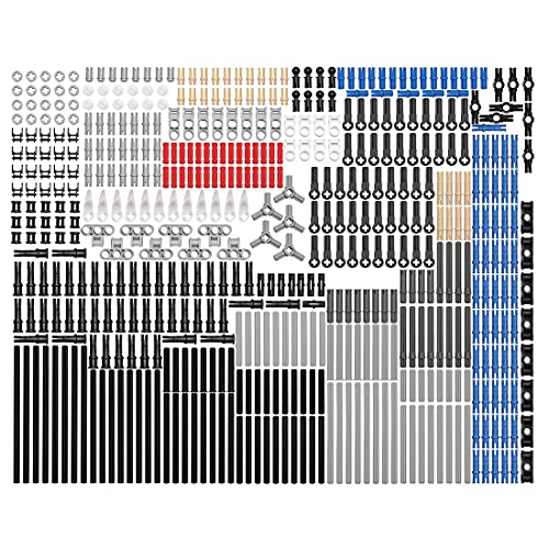 LootPop Technik Ersatzteile Set-Mechanische Bauteile – Technisches Zahnrad-Set mit kleinen Steckbausteinen - Konstruktions-System für Maschinenmodelle-541Teile von LootPop