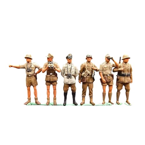 LootPop WWII Deutsche Militär-Figurenserie, Wüstenfuchs – Rommel“ mit Kommandogruppe Figurenmodell, inklusive 6 Soldaten der Rommel-Kommandogruppe, Militärgeschenk für Erwachsene LootPop WWII Deutsche Militär-Figurenserie, Wüstenfuchs – Rommel“ mit Kommandogruppe Figurenmodell, inklusive 6 Soldaten der Rommel-Kommandogruppe, Militärgeschenk für Erwachsene von LootPop