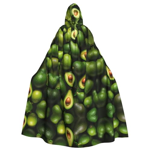 Kapuzenumhang mit Avocado-Muster, Unisex, Erwachsene, Kapuzenumhang, übergroßer Kapuzenumhang, Halloween-Umhang von Lootpe