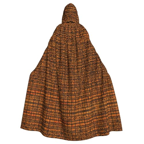 Kapuzenumhang mit Indianer-Aufdruck, Unisex, für Erwachsene, Kapuzenmantel, übergroßer Kapuzenumhang, Halloween-Umhang von Lootpe