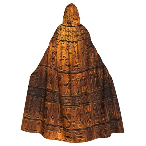 Kapuzenumhang mit Indianer-Aufdruck, Unisex, für Erwachsene, Kapuzenmantel, übergroßer Kapuzenumhang, Halloween-Umhang von Lootpe