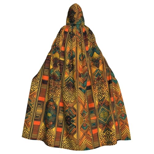Kapuzenumhang mit Indianer-Aufdruck, Unisex, für Erwachsene, Kapuzenmantel, übergroßer Kapuzenumhang, Halloween-Umhang von Lootpe