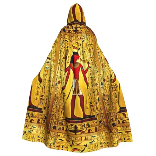 Kapuzenumhang mit Kapuze im antiken Ägypten-Stil, Unisex, für Erwachsene, übergroßer Kapuzenumhang, Halloween-Umhang von Lootpe