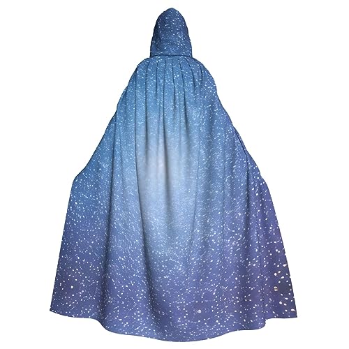 Kapuzenumhang mit Weihnachtsbaum- und Sternen-Aufdruck, Unisex, für Erwachsene, Kapuzenumhang, übergroßer Kapuzenumhang, Halloween-Umhang von Lootpe