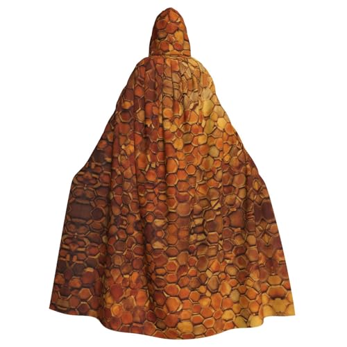 Kapuzenumhang mit Weinkorkdruck, Unisex, für Erwachsene, Kapuzenumhang, übergroßer Kapuzenumhang, Halloween-Umhang von Lootpe