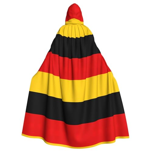 Kapuzenumhang mit deutscher Flagge, Unisex, Erwachsene, Kapuzenmantel, übergroßer Kapuzenumhang, Halloween-Umhang von Lootpe