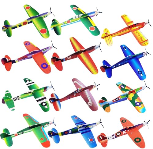 Loppdece 24 Stück Styroporflieger Kinder, 12 Verschiedene Styroporflieger, Gleitflugzeuge für Kinder, Einzeln Verpackten Styropor Segelflugzeuge für Mitgebsel Kindergeburtstag Gastgeschenke (24 Stück) Loppdece 24 Stück Styroporflieger Kinder, 12 Verschiedene Styroporflieger, Gleitflugzeuge für Kinder, Einzeln Verpackten Styropor Segelflugzeuge für Mitgebsel Kindergeburtstag Gastgeschenke (24 Stück) von Loppdece