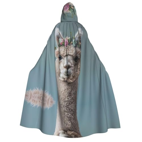 Kapuzenumhang mit Aufschrift "I Love Alpakas", für Erwachsene, Halloween, Weihnachtsfeiern, Cosplay-Kostüm, Kapuze, Karnevals-Umhang Kapuzenumhang mit Aufschrift "I Love Alpakas", für Erwachsene, Halloween, Weihnachtsfeiern, Cosplay-Kostüm, Kapuze, Karnevals-Umhang von Loppott
