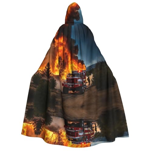 Loppott Feuerwehrmann Feuerwehrmann Flamme Druck Erwachsene Kapuzenumhang Halloween Weihnachten Party Cosplay Kostüm Kapuze Karneval Umhang Loppott Feuerwehrmann Feuerwehrmann Flamme Druck Erwachsene Kapuzenumhang Halloween Weihnachten Party Cosplay Kostüm Kapuze Karneval Umhang von Loppott
