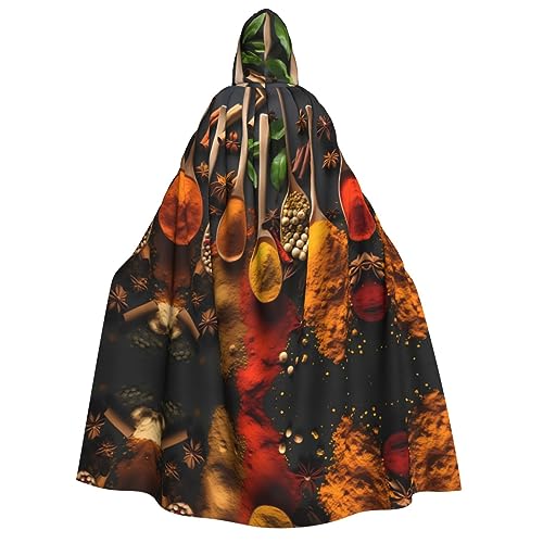 Loppott Kapuzenumhang für Erwachsene, Gewürz-Druck, Halloween, Weihnachtsfeiern, Cosplay-Kostüm, Kapuze, Karnevalsumhang Loppott Kapuzenumhang für Erwachsene, Gewürz-Druck, Halloween, Weihnachtsfeiern, Cosplay-Kostüm, Kapuze, Karnevalsumhang von Loppott