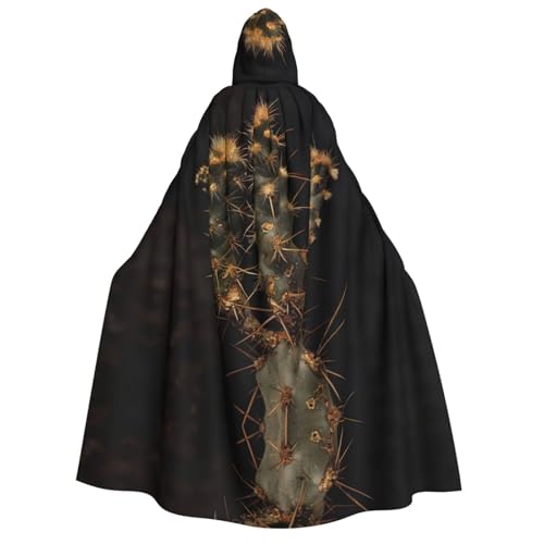 Loppott Kapuzenumhang für Erwachsene, Kaktusdruck, Halloween, Weihnachtsfeiern, Cosplay-Kostüm, Kapuze, Karnevalsumhang Loppott Kapuzenumhang für Erwachsene, Kaktusdruck, Halloween, Weihnachtsfeiern, Cosplay-Kostüm, Kapuze, Karnevalsumhang von Loppott