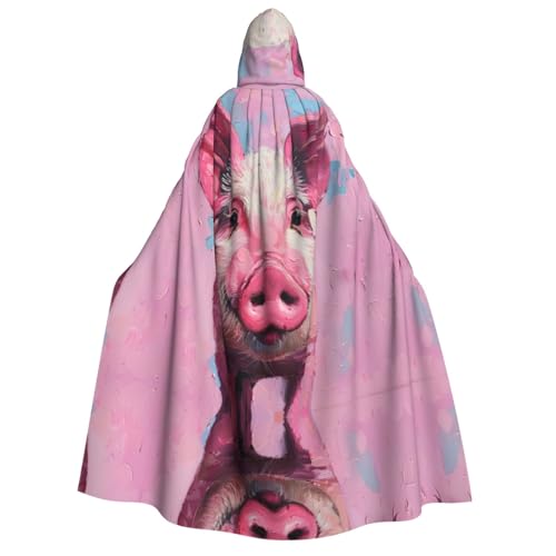 Loppott Kapuzenumhang für Erwachsene, Motiv: rote Schweine, Halloween, Weihnachtsfeiern, Cosplay-Kostüm, Kapuze, Karnevalsumhang Loppott Kapuzenumhang für Erwachsene, Motiv: rote Schweine, Halloween, Weihnachtsfeiern, Cosplay-Kostüm, Kapuze, Karnevalsumhang von Loppott