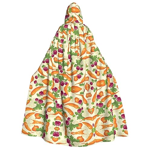 Loppott Kapuzenumhang mit Cartoon-Gemüse-Druck, für Erwachsene, Halloween, Weihnachtsfeiern, Cosplay-Kostüm, Kapuze, Karnevals-Umhang Loppott Kapuzenumhang mit Cartoon-Gemüse-Druck, für Erwachsene, Halloween, Weihnachtsfeiern, Cosplay-Kostüm, Kapuze, Karnevals-Umhang von Loppott