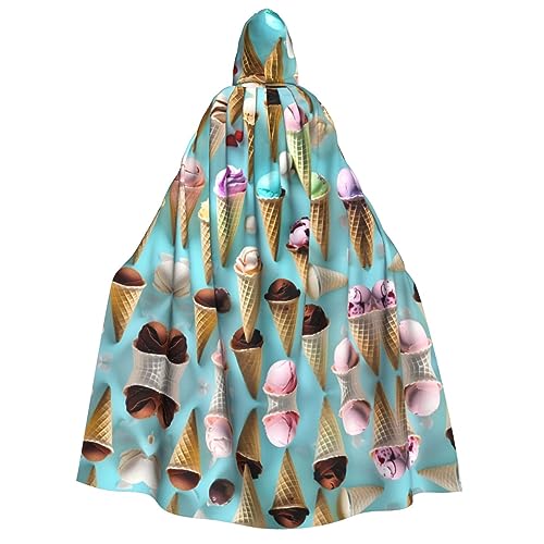 Loppott Kapuzenumhang mit Eistüten für Erwachsene, Halloween, Weihnachtsfeiern, Cosplay-Kostüm, Kapuze, Karnevals-Umhang Loppott Kapuzenumhang mit Eistüten für Erwachsene, Halloween, Weihnachtsfeiern, Cosplay-Kostüm, Kapuze, Karnevals-Umhang von Loppott