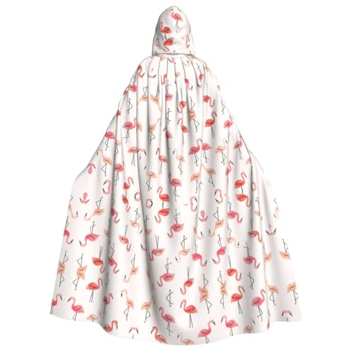 Loppott Kapuzenumhang mit Flamingo-Druck, für Erwachsene, Halloween, Weihnachtsfeiern, Cosplay-Kostüm, Kapuze, Karnevalsumhang Loppott Kapuzenumhang mit Flamingo-Druck, für Erwachsene, Halloween, Weihnachtsfeiern, Cosplay-Kostüm, Kapuze, Karnevalsumhang von Loppott