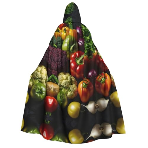 Loppott Kapuzenumhang mit Gemüse und Früchten, für Erwachsene, Halloween, Weihnachtsfeiern, Cosplay-Kostüm, Kapuze, Karnevalsumhang Loppott Kapuzenumhang mit Gemüse und Früchten, für Erwachsene, Halloween, Weihnachtsfeiern, Cosplay-Kostüm, Kapuze, Karnevalsumhang von Loppott