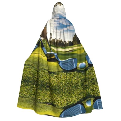 Loppott Kapuzenumhang mit Golfschlägeraufdruck, für Erwachsene, Halloween, Weihnachtsfeiern, Cosplay-Kostüm, Kapuze, Karnevalsumhang Loppott Kapuzenumhang mit Golfschlägeraufdruck, für Erwachsene, Halloween, Weihnachtsfeiern, Cosplay-Kostüm, Kapuze, Karnevalsumhang von Loppott