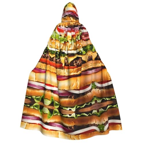 Loppott Kapuzenumhang mit Lebensmittelmuster, lustiger Druck, für Erwachsene, Halloween, Weihnachtsfeiern, Cosplay-Kostüm, Kapuze, Karnevalsumhang Loppott Kapuzenumhang mit Lebensmittelmuster, lustiger Druck, für Erwachsene, Halloween, Weihnachtsfeiern, Cosplay-Kostüm, Kapuze, Karnevalsumhang von Loppott