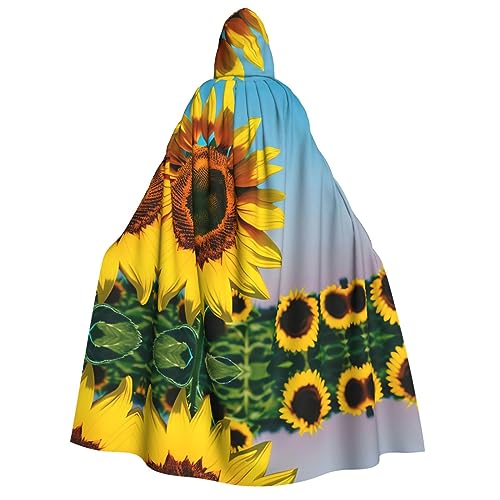 Loppott Kapuzenumhang mit Sonnenblumen-Motiv, für Erwachsene, Halloween, Weihnachtsfeiern, Cosplay-Kostüm, Kapuze, Karnevals-Umhang Loppott Kapuzenumhang mit Sonnenblumen-Motiv, für Erwachsene, Halloween, Weihnachtsfeiern, Cosplay-Kostüm, Kapuze, Karnevals-Umhang von Loppott